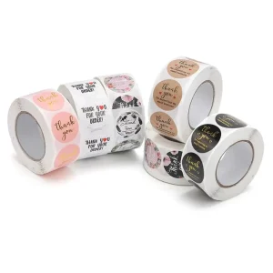 Manufacturers Printing Logo Adhesive Roll Labels Stickers Label Sticker Roll