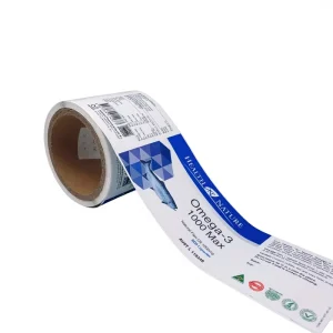 Mass Production Health Supplement Labels Printing Manufacturer Packaging Labels for High-speed Labeling Machine