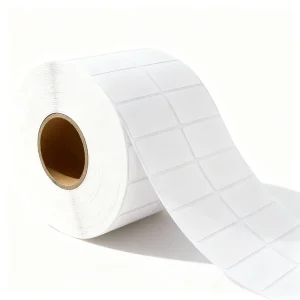 Matte Finish Wine Grade Adhesive Copperplate Paper Labels Irregular Shape for Zebra Printers Wine Bottle Tags
