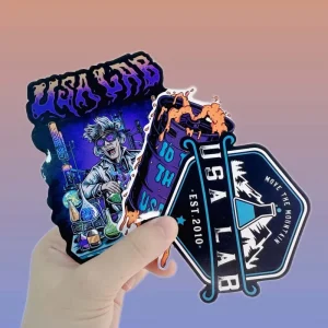 Matte Glossy Waterproof Vinyl Anime Passion Street Skateboard Stickers DIY Custom Die Cut Photo Frame Candle Craft Permanent