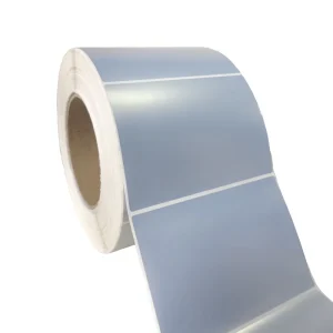 Matte Silver Adhesive Labels Water Proof Metallic Finish Custom Square Shape UV For Luxurious Brand Image