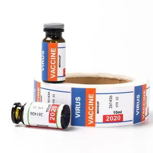 Medical Bottle Label Oil Proof Waterproof Holographic Vinyl Custom Pharma Packaging Sticker Fast Delivery
