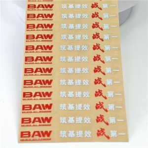Metallic Letters Labels Custom Thin Electroform Nickel 3D Logo Transfer Label Decals Metal Stickers With 3M Adhesive