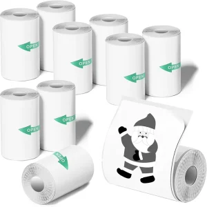 Mini Thermal Adhesive Sticker Rolls 57*25 mm Self Adhesive Paper for Express for Color Coding