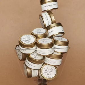 Modern Unique Round Tin Container Candle Labels Canning Labels Candle Tins Label