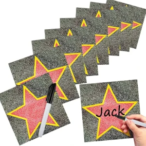 Movie Star Red Carpet Vinyl Stickers Personalized Waterproof Eco-Friendly DIY Party Decor for Home Bar & Office