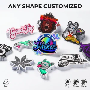 Name Advertising 3D Motif Waterproof Peelable Car Decals with Emblem for Die Cut Stickers DIY Vibe