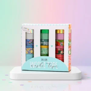New Design Custom Creative Eco Friendly Durable Acrylic Washi Paper Sticker Set for DIY Ledger Decoration