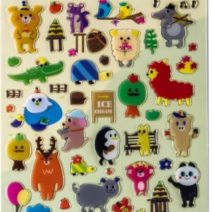 New Eco Friendly 3D Foam Puffy Stickers Cartoon Animal Stickers Different Theme Sticker Sheet