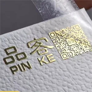 Nickel 3D Transfer Custom Embossed Label Uv Gold Stickers Printing Labels Metallic Vinyl Electroforming Foil Metal Logo Sticker