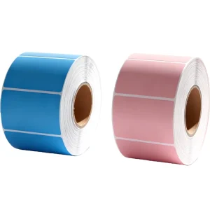 Non toxic Colorful Synthetic Paper Adhesive Stickers Irregular Shape for Citizen Printers Children Toy Labeling Custom