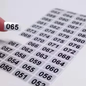 Number Stickers Reflective Digital Self Adhesive Vinyl Waterproof Kiss Cut Sticker Sheets for Mailbox Gift Decals