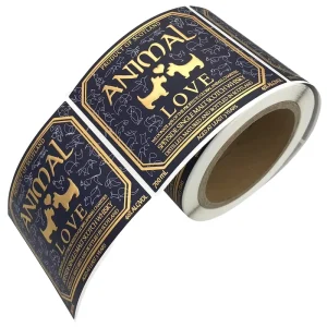 OEM Bottle Label Supplier Waterproof Texture Paper Embossing Beverage Labels for Wine Whisky Whiskey Brandy