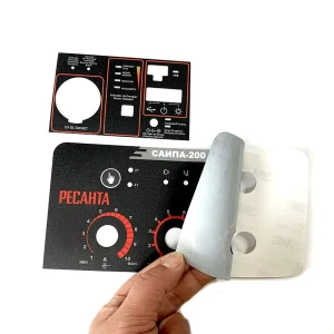 OEM Manufacturer Custom Cafe Machine Polycarbonate PC Lexan Label Sticker for Panel Control Keypad
