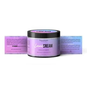 OEM Printed Waterproof Paper Adhesive Cosmetic Skin Care Product Packaging Sticker Label