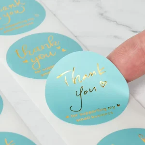 Odm Oem Promotional Thank You Stickers 500 Pcs Stickers for Supporting My Small Business