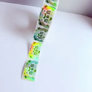 Offset Paper Waterproof Sticker Roll Custom Size Label Stickers for Food Transportation Crafts with Film Lamination