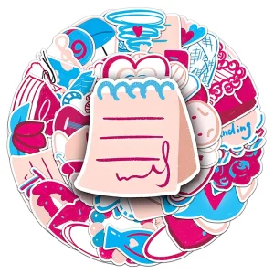 Original Love Stickers Kawaii Girly Heart Cartoon Graffiti Waterproof Decoration Laptop Car Vinyl Romantic Sticker