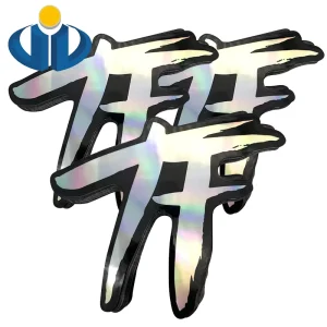 Outdoor Decorative Waterproof Holographic Stickers Company Logo Decals Packaging Labels Stickers Custom Die Cut Stickers