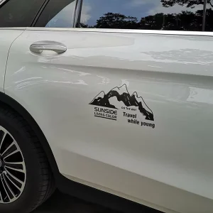 Outdoor Use UV Proof Removable Custom Logo Vinyl Transfer Decal Die Cut Letter Stickers Car Window Stickers