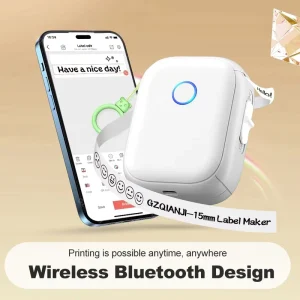 P12 Mini Thermal Label Printer Retail Store Label Customization Wireless Production Supports 12-15mm Width