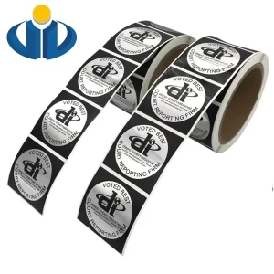 PVC PET Vinyl Sticker Printing Adhesive Label Custom Logo Roll Label Gold Foil Sticker Company Packaging Labels Makers