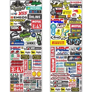 PVC Racing Graphics Motocross Bike Decals Decorative Waterproof Electric Scooters Reflective Motorcycle Stickers