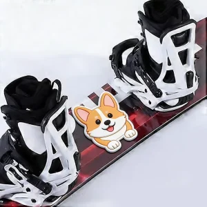 PVC Rubber Snowboard Traction Pad Custom Design Cartoon Animal Anime Sticker with Adhesive Back