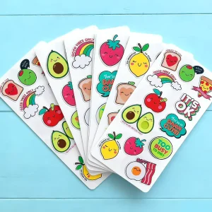 PVC Sticker Promotional Product Custom Logo Printed Die Cut Laptop Cartoon Waterproof Adhesive PVC Stickers