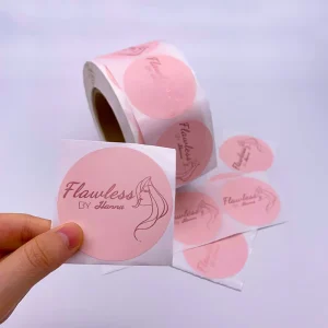 PVC Vinyl Plastic PET Adhesive Sticker With Custom Logo UV Printed For Promotional Use In Perfume Industry