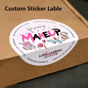 PVC Waterproof Die Cut Vinyl Logo Design Brand Laptop Cute Personalized Glossy Film Business Branding Custom Lable Stickers