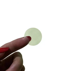 PVC Waterproof Glossy Lamination 1 Inch Clear Transparent Round Adhesive Stickers
