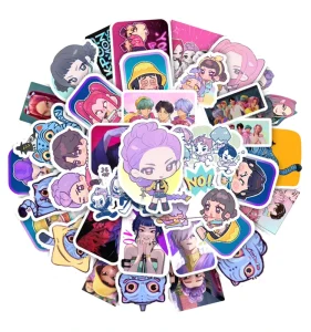 PVC Waterproof Stickers for Laptop Phone Skateboard Cute Style Home Decorations Sticker Customizable Logo