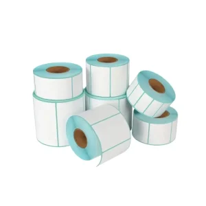 Packaging Label Adhesive Thermal Label Water Based Glue Barcode Labels Stickers Thermal 50*25mm