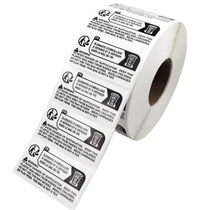 Paper Sticker 6x3cm France Triman Label Stickers