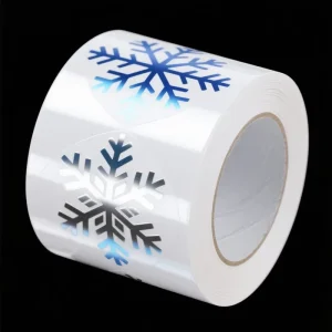 Paper Stickers Self-Adhesive Label Sticker Paper Christmas Decorations Vinyl Sticker Paper with Clear Backing