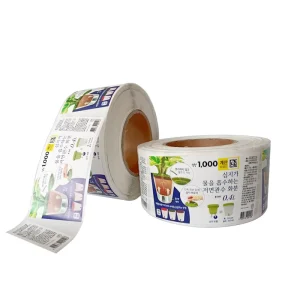 Paper Vinyl Roll Label Stickers Customized logo Printing for Product Label Bottle Label Sticker