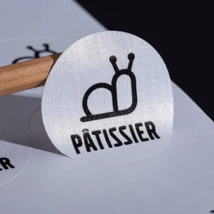 Pearlescent Paper Stickers Custom Sizes & Shapes Available High-Gloss Self-Adhesive Decals for Crafts & Gift Packaging