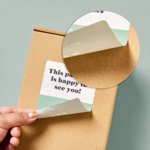 Peelable Custom Logo Removable Strong Self Adhesive Packaging Label