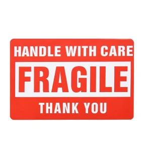 Permanent Self Adhesive Fragile Stickers Label Handle With Care Warning Packing Shipping Label
