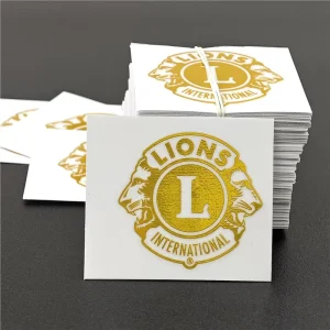Permanent Self Adhesive Waterproof Custom Business Brand Logo 3D UV Print Label Stickers for Professional Retail Packaging