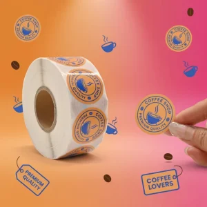 Permanent Waterproof Eco Friendly Self Adhesive Vinyl Custom Label Stickers for Bottles Packaging Customizable Shapes