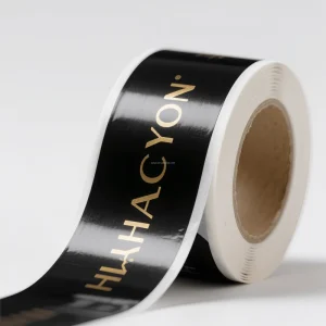 Personalised Customized Roll Waterproof CMYK Color PVC Material Label Printing Custom Business Product Logo Stickers for Candle