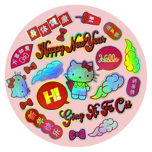 Personalized 5-12cm Kiss Cut Vinyl Decal Sticker Waterproof Transparent PVC Self Adhesive Printing Custom Stickers