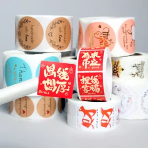 Personalized Brand Name Printing Stickers Scratch Proof Individual Die Cut Stickers