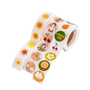 Personalized Cartoon Clear Sticker Logo Label Die Cut Holographic Vinyl Stickers Custom Waterproof Kiss Cut Sticker