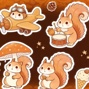 Personalized Cartoon Stickers Custom Adhesive Vinyl Decals for All