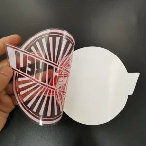 Personalized Clear Die Cut Round Labels Sticker Bulk Custom Clear Product Printed Sticker Labels