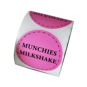 Personalized Custom Logo Sticker Printed Roll Waterproof PVC Adhesive Vinyl Circle Brand Sticker for Candle Use Custom Shape