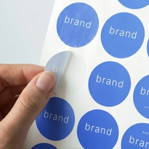 Personalized Custom Product Round Sticker Paper Vinyl Waterproof Adhesive Label Logo Print Sticker